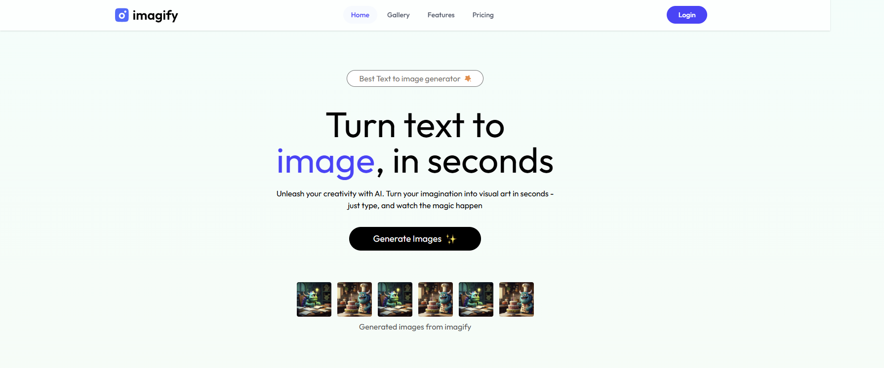 Imagify Project Screenshot